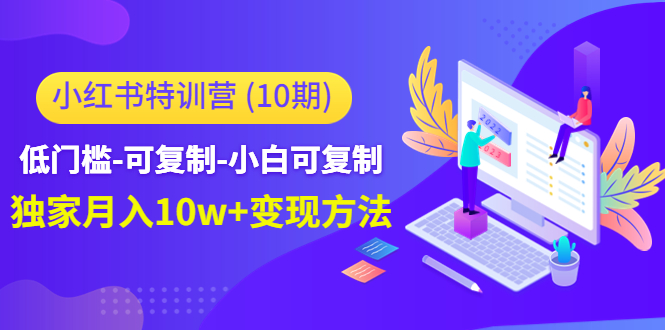 小红书特训营（第10期）低门槛-可复制-小白可复制-独家月入10w+变现方法插图